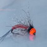 Ales hot orange copper warrier  nymph fly READ TO SHIP (price for 12 piecs) (Copy)
