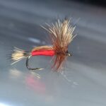 Red humpy dry READY TO SHIP  (prices for 12 flies)